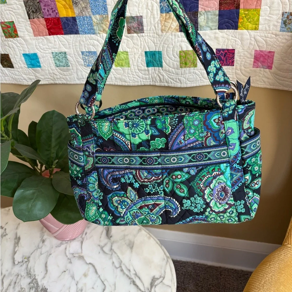 Vera Bradley Stephanie Blue Rhapsody Shoulder Bag - Picture 2 of 9